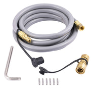 Charbroil conversion kit front view showing included parts and compatibility benefitting installation