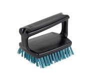 Charbroil brush front view showing compact design and safe no-wire bristles for safer cleaning