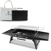 Charmline folded grill front view showing compact portability and quick storage
