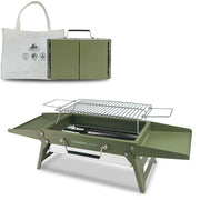 Charmline front view showing compact grill and easy-open design for quick setup