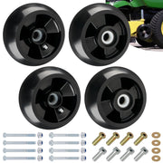 CheeMuii front view of four deck wheels kit showing complete hardware and fit