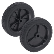 CheeMuii front-facing wheel pair showing durable construction and easy swap