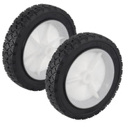 CheeMuii front view of two 7-inch replacement wheels showing design and durability