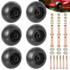 CheeMuii front view of six-wheel kit showing complete package and quick replacement benefit