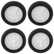 CheeMuii front view of four 7-inch wheels showing ready-to-install durability