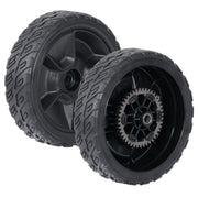 CheeMuii front view of packaged 8 inch replacement wheels showing ready-to-install benefit