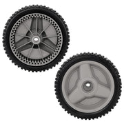 CheeMuii front view of both replacement wheels showing fit and finish