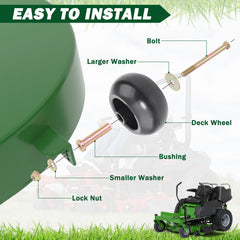 CheeMuii installed on mower deck demonstrating restored deck height and smoother cut