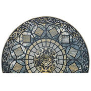 CHICHIC front view blue mat showing clean welcome benefit
