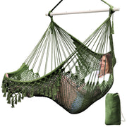 Chihee front view hammock chair showing airy seating and relaxed style