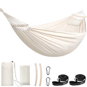 Chihee hammock front view with spreader bars showing open comfortable bed