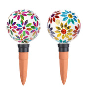 Chonsun mosaic watering globes front view showing decorative design and easy care