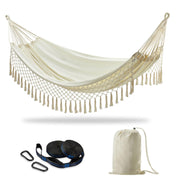CHULIM double hammock front view showing roomy bed and comfortable design