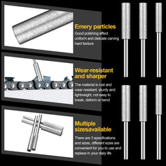 Chumia size comparison of three diameters to match different sharpener wheels