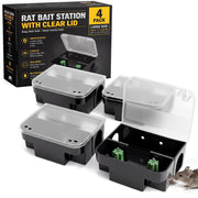 CimoroWin front view of four bait stations showing compact pack and placement benefit