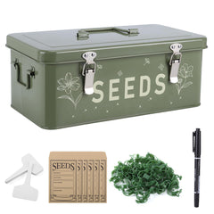 Cinpode front view of metal seed organizer showing compact storage and durable design