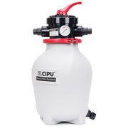 CIPU front view of 12 inch sand filter showing compact design and durability