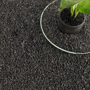 CJGQ bag of 18LB black lava rocks showing product packaging and weight benefit