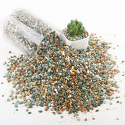 CJGQ front packaging showing 3lb mixed rocks and clear benefit of drainage