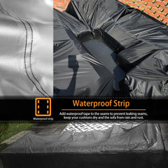 CKCLUU reinforced stitching and strap buckle detail showing secure windproof fastening