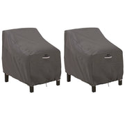 Classic Accessories Ravenna front packaging showing two-chair 2-pack and benefits