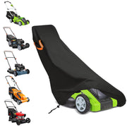 ClawsCover front view showing full mower protection and weather resistance