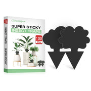 Cleanuper front pack showing 100 black sticky traps for fast pest control