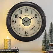 CLXEAST front view illuminated clock showing clear large numbers for easy reading