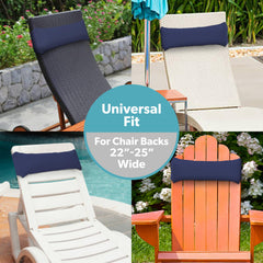 Coast Modern pillow on in-pool lounger illustrating poolside support benefit