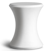 Coast Modern front view showing sleek white table and modern styling benefit