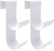 codree front view of two white hooks showing compact storage benefit