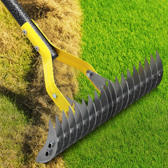 cogardenshower front view showing the assembled rake and packaging for quick identification and purchase
