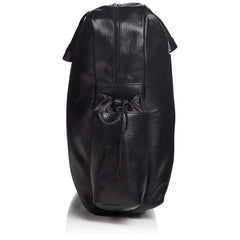 Coleman detail of two drawstring propane pouches, stores spare fuel safely