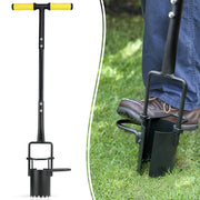 Colwelt front view long-handle bulb planter showing full tool and benefits