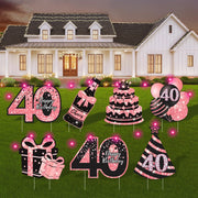 ComboJoy front packaging showing complete 40th yard sign kit, fast setup benefit