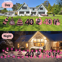 ComboJoy LED lights wrapped on stake, creates nighttime sparkle for photos