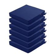 Comcaver front view of navy 19x19x3 cushion showing fit and finish