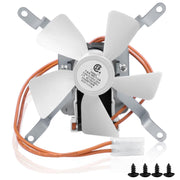 COMVIEE front view of replacement fan showing mounting points and label benefit: clear fit