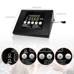 COMVIEE LED display closeup showing clear temperature readout for accurate monitoring