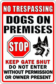 CONHUIDF front view of warning sign showing clear readable text and playful design benefit: visibility