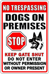 CONHUIDF front view of warning sign showing clear readable text and playful design benefit: visibility