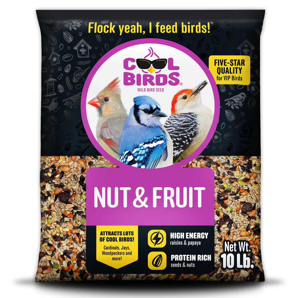 COOL BIRDS front packaging showing 10 lb bag and product branding for easy identification