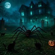 CoreFirm front view of two giant spiders creating dramatic curb appeal