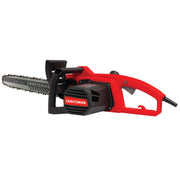 CRAFTSMAN chainsaw front view showing ergonomic handle and balanced design for comfortable use