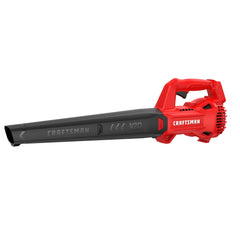 CRAFTSMAN V20 front view showing compact blower, clear cleanup benefit