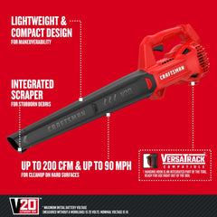CRAFTSMAN V20 nozzle scraper detail removing stuck debris quickly
