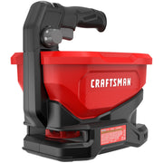 CRAFTSMAN handheld spreader front view showing compact design and portability