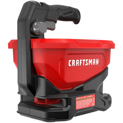 CRAFTSMAN handheld spreader front view showing compact design and portability