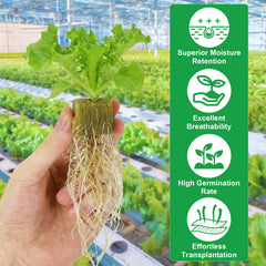 CrazyTerra cube seated in net pot within hydroponic system, shows easy integration benefit
