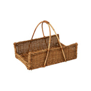 Creative Co-Op front view showing rectangular rattan basket and natural appeal